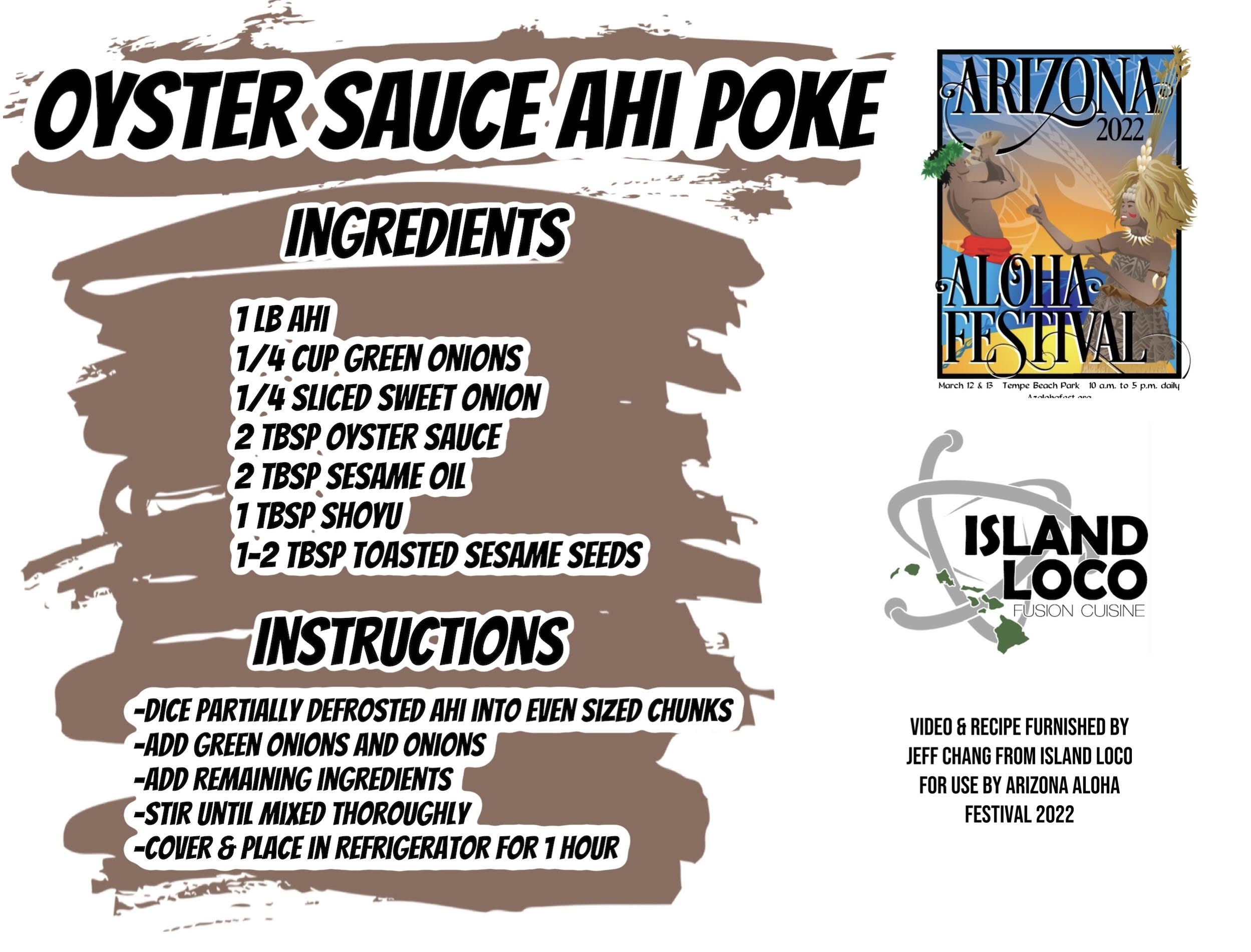 REcipe for poke with oyster sauce